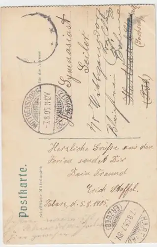 (11871) AK Gruß aus Tabarz, Th. Wald, Lauchagrund 1905