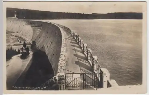 (11867) Foto AK Grünbach, Sachsen, Talsperre Muldenberg 1934