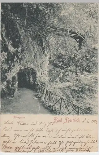(11860) AK Bad Bertrich, Käsegrotte 1906