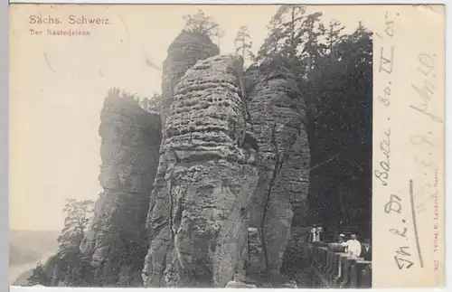 (11850) AK Bastei, Sächsische Schweiz 1905