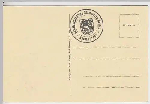 (11815) AK Nassau, Lahn, Panorama, vor 1945