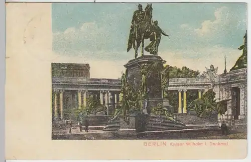 (11781) AK Berlin, Denkmal Kaiser Wilhelm I. 1906