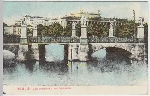 (11780) AK Berlin, Schlossbrücke, Museum 1907