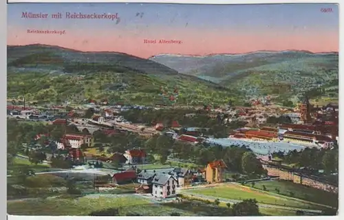 (11771) AK Münster im Elsass, Munster, Panorama, vor 1945