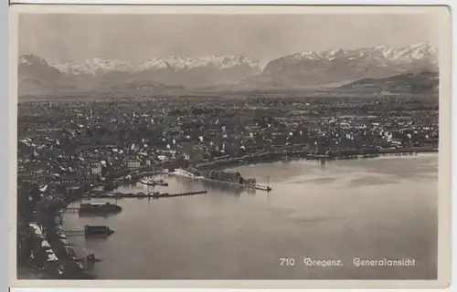 (11759) Foto AK Bregenz, Panorama, vor 1945