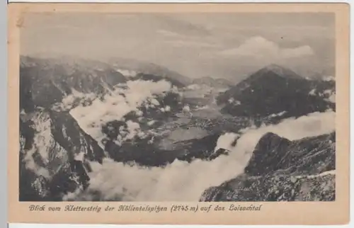 (11697) AK Loisachtal, Blick von den Höllentalspitzen, vor 1945