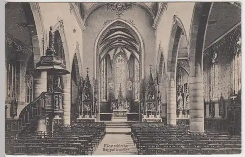 (11669) AK Rappoltsweiler, Ribeauville, Klosterkirche, Inneres, vor 1945