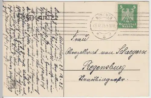 (11660) AK München, Schloss Nymphenburg um 1900, gelaufen 1925