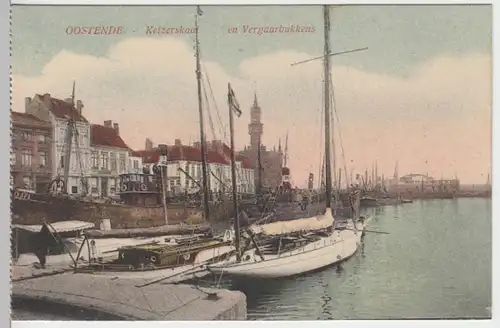 (11648) AK Ostende, Oostende, Kaiserkai, Vergaarbakkens, vor 1945