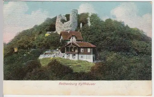 (11642) AK Steinthaleben, Kyffhäuserland, Ruine Rothenburg 1908