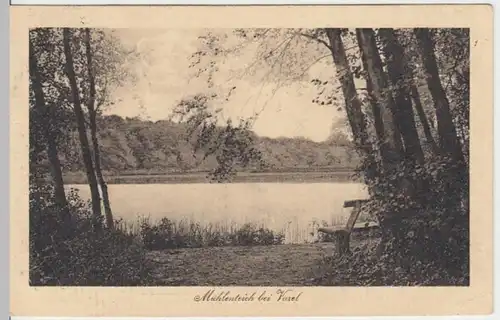 (11623) AK Varel, Mühlenteich 1914