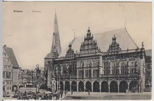 (11336) AK Bremen, Rathaus 1917