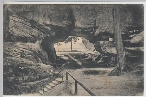 (11308) AK Kuhstall in der Sächsischen Schweiz 1923