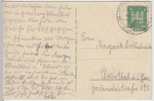 (11300) AK Godesberg, Lindenwirtin 1926