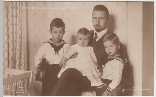 (11259) AK Prinz Oskar von Preußen mit seinen Kindern 1910er
