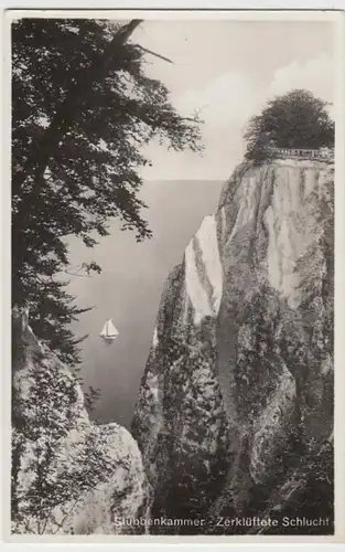 (11251) AK Stubbenkamm a. Rügen, zerklüftete Schlucht 1937