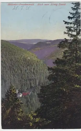 (11248) AK Höllental Frankenwald, Blick vom König David 1928