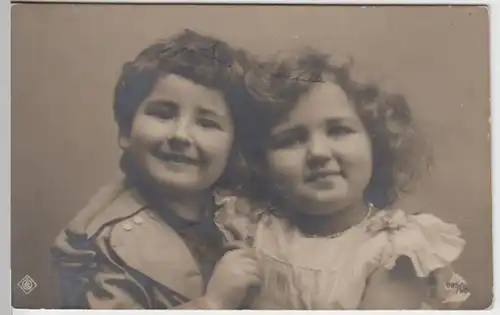 (11201) AK Kinder Paar 1906
