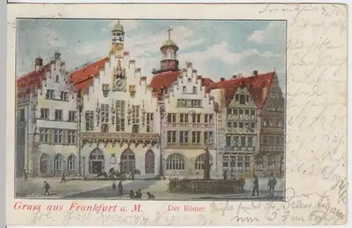 (11198) AK Frankfurt a.M., Römer 1905