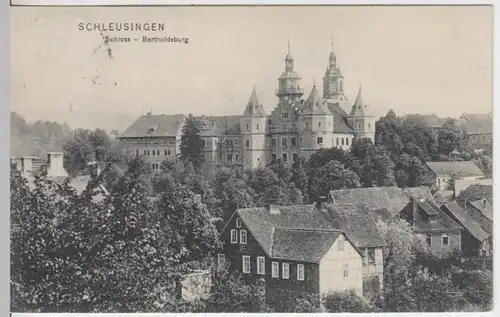 (11197) AK Schleusingen, Schloss Bertholdsburg 1910