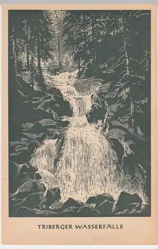 (11168) AK Triberg, Triberger Wasserfälle vor 1945