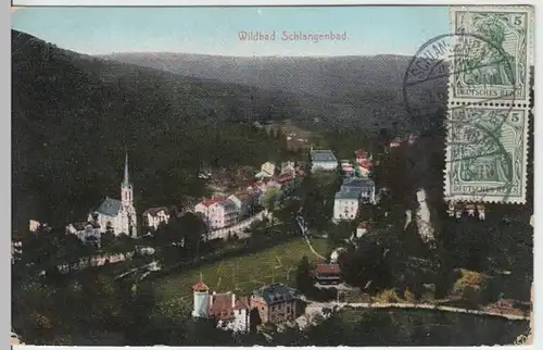 (11163) AK Wildbad Schlangenbad 1911