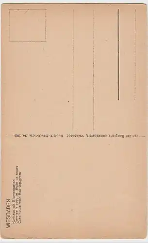 (11133) AK Wiesbaden, Kurhaus mit Blumengarten 1920er