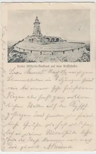 (11057) AK Kyffhäuser, kaiser-Wilhelm-Denkmal 1901
