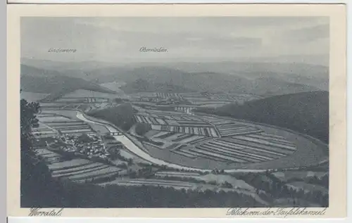 (11015) AK Werratal, Blick von der Teufelskanzel