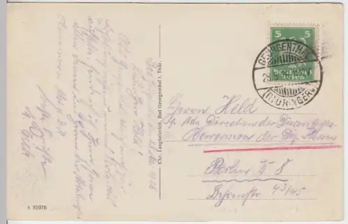 (11011) AK Bad Georgenthal, Totale 1926