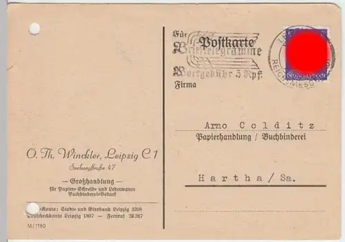 (10983) Postkarte DR 1943 v. O.Th. Winckler Leipzig