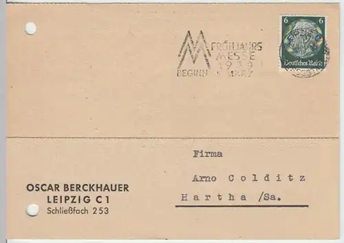 (10975) Postkarte DR 1938 v. Oscar Berckhauer Leipzig