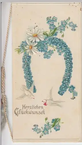 (10881) Klappkarte Geburtstag um 1900