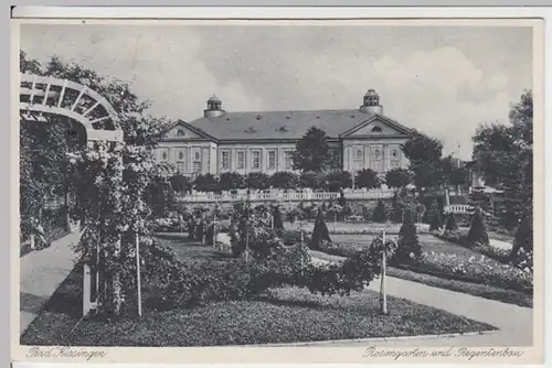 (10867) AK Bad Kissingen, Rosengarten und Regentenbau 1934