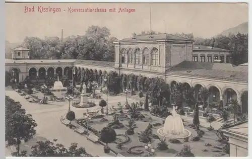 (10860) AK Bad Kissingen, Konversationshaus mit Anlagen um 1910
