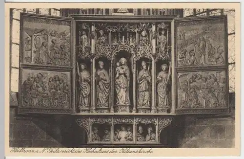 (10849) AK Heilbronn, Hochaltar der Kilianskirche 1920er