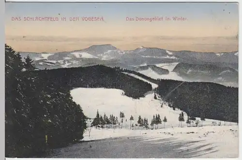 (10843) AK Schlachtfeld in den Vogesen, Donongebiet im Winter 1910/20er