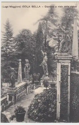 (10830) AK Isola Bella, Giardino a viale delle statue 1910er