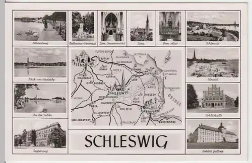 (10799) AK Schleswig, Mehrbildkarte