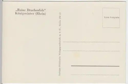 (10790) AK Ruine Drachenfeld in Königswinter