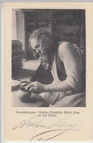(10761) AK Christusdarsteller Anton Lang, Oberammergau vor 1945