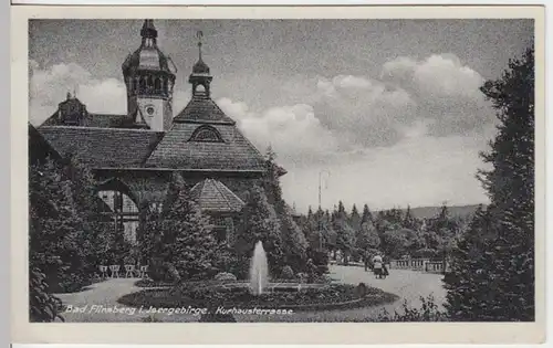 (10697) AK Bad Flinsberg, Świeradów-Zdrój, Kurhausterrasse 1935