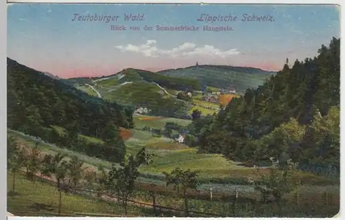 (10696) AK Lippische Schweiz, Blick von Hangstein 1910/20er