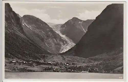 (10695) Foto AK Sundalgletscher im Maurangerfjord 1938