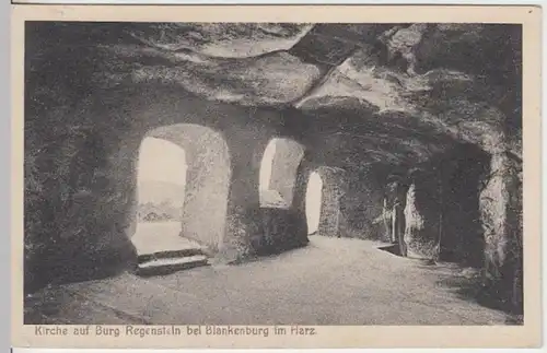 (10669) AK Blankenburg, Kirche auf Burg Regenstein 1942