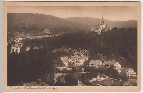 (10610) AK Königstein i.T., Herzog Adolph-Anlage 1922