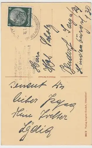 (10596) AK Scherenschnitt Geburtstag, Musikanten 1942