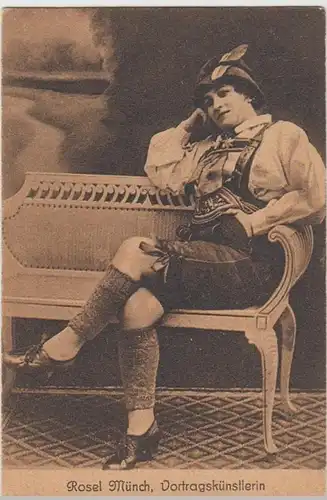 (10562) AK Vortragskünstlerin Rosel Münch 1920/30er
