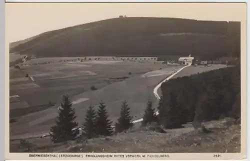 (10554) AK Oberwiesenthal, Erholungsheim Rotes Vorwerk, Fichtelberg v. 1945