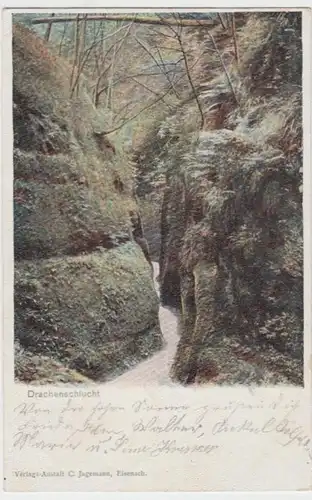 (10530) AK Drachenschlucht bei Eisenach 1901